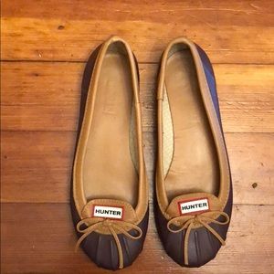 Hunter slip-on rain shoes
